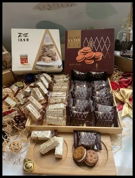 【年節伴手禮推薦】【聖比德】咖啡牛軋餅 VS 花妞牛軋糖;讓人難以忘懷Ｑ中帶著綿柔不黏牙的甜蜜好滋味,多重