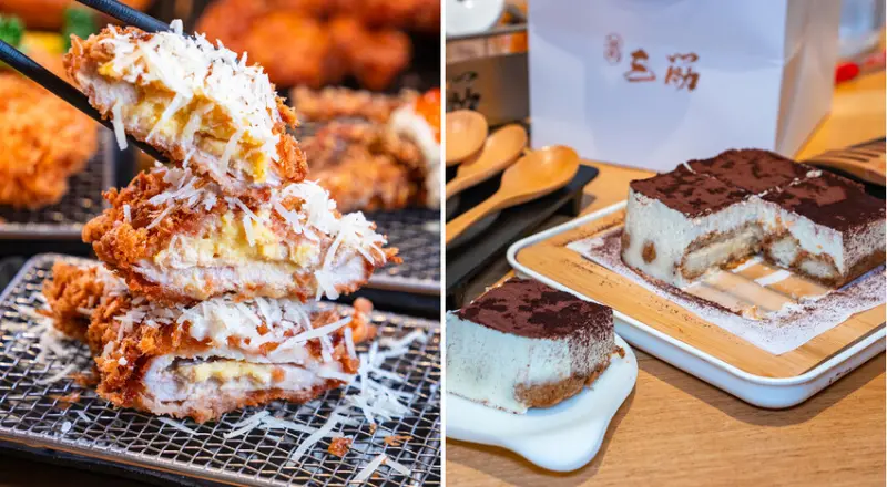 三筋豬排-南投1號店|季節限定榴槤起司豬排×軟殼蟹佐塔塔鲑魚子/白飯高麗菜絲味噌湯免費續 @假日農夫愛趴趴照