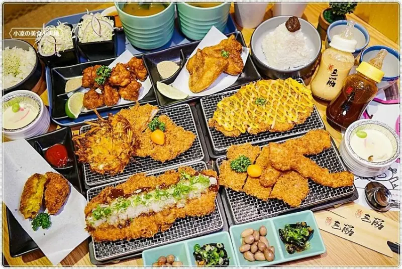 蔵前三筋日式豬排║平價日式豬排專賣店，卡滋脆豬排超美味，雙主餐份量大、好吃又不貴，白飯高麗菜味噌湯無限續！！