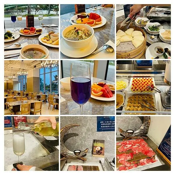 台南必吃美食【福爾摩沙遊艇酒店威尼斯早餐】現沖和牛牛肉、鮮魚湯吃到飽/高腳杯氣泡酒無限暢飲/台南小吃應有盡有/南歐風格中西式自助早餐