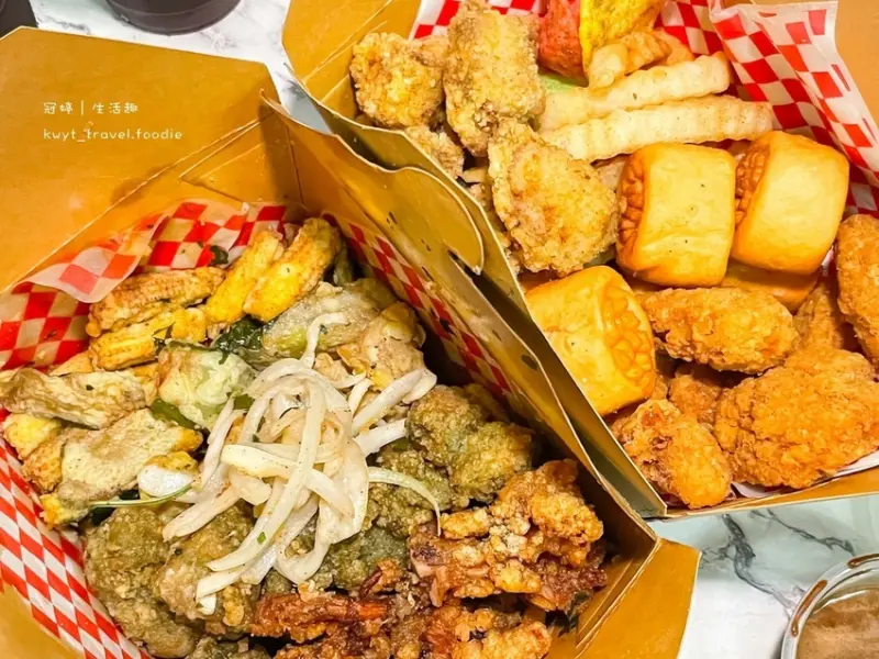 【酥室CRISPY HOUSE】2021台中南屯宵夜炸物推薦，涮嘴九層塔鹽酥雞，鮮味爆棚炸海鮮！最新菜單