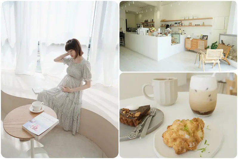 【桃園中壢咖啡廳推薦】渺渺 café，韓系純白裝潢超好拍，甜點最愛檸檬司康!(附菜單價位)