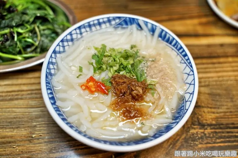 竹北古早味濃郁清甜蝦香好滋味粗米粉湯！