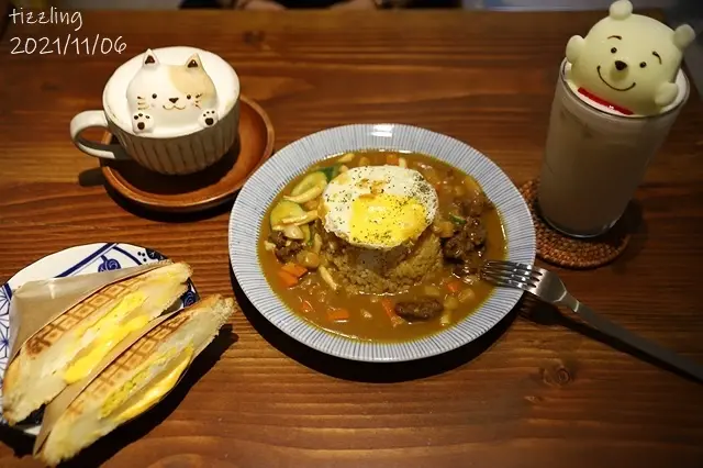 2021桃園中壢｜理性&感性cafe’，享受美食還有超療癒性的咖啡立體拉花相伴～