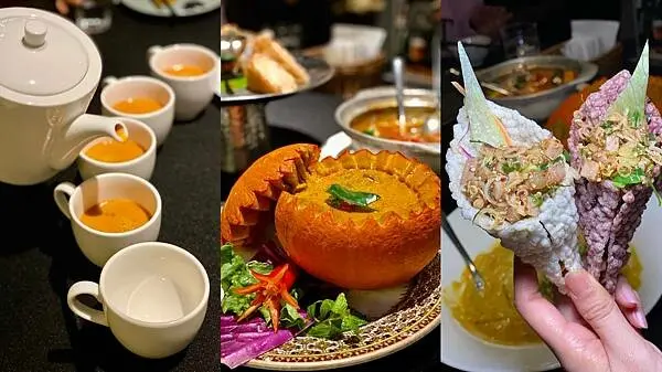 [信義區美食] 香茅廚泰式餐廳 微風南山店 泰式酸辣 咖哩 超厚月亮蝦餅！#信義區台北101市貿美食 @蛋寶趴趴g