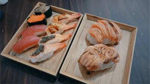 【台南 永康區】巨炙燒鮭魚凱師傅握壽司專賣店 崑山科大高cp值平價握壽司