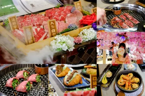 山鯨燒肉-漢口店》台中人氣燒肉，超華麗A5和牛寶箱，免費和服體驗讓人一秒到日本！