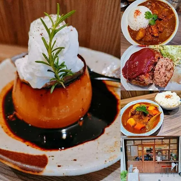 粼粼～有好吃的米飯以及一發入魂的布丁！