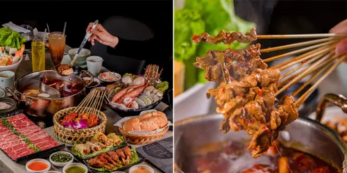 川越火鍋 x 道地越南風味火鍋搭上經典麻辣鍋 頂級肉品海鮮 特色越南小菜 多層次越南香料碟 明治冰淇淋無限量供應