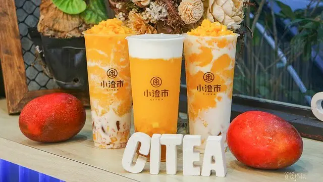 【台中美食】芒果系列強勢回歸！一整顆愛文芒果真材實料｜楊枝甘露、塩雪芒果芝士、芒果雪霜歐蕾｜小澄市鮮果茶飲精誠店