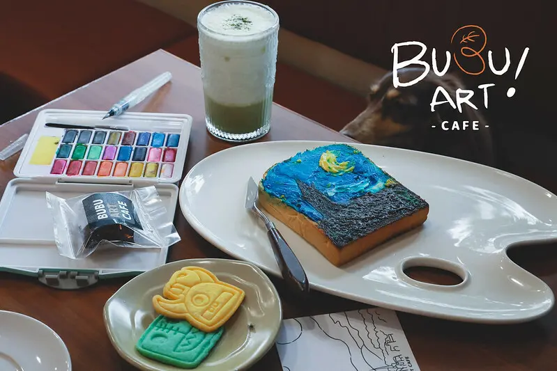 【草屯/咖啡店】是畫廊也是咖啡廳，是藝術也是美食的的BUBU ART CAFE 橘子布藝術咖啡