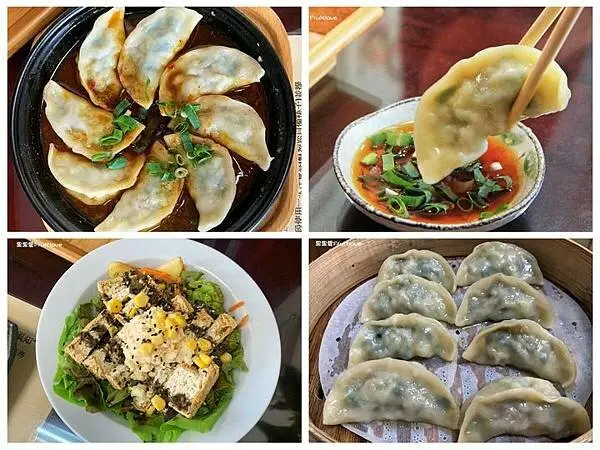 創意的胡麻生菜臭豆腐，裡面還有水果，好吃又開胃！