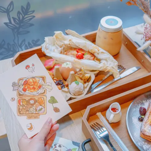 寄信給未來的自己，點餐送手繪插畫明信片，很有溫度的寵物友善咖啡廳 | 【台北 萬華區】早初 entry time