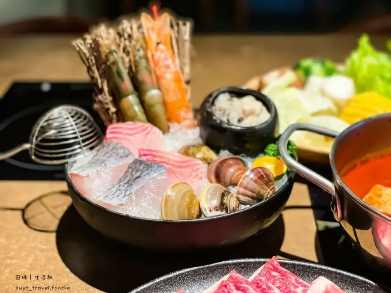 【論石間鍋物國美店】台中火鍋吃到飽推薦，290元起，超過20種小農時蔬吃到飽，西區聚餐餐廳吃五星高評價肉品蔬食！菜單