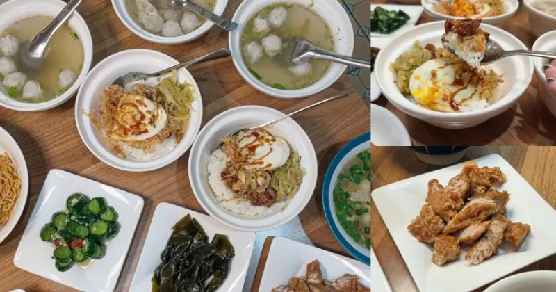 外地人都特地來吃、回頭率100%的羅東在地傳承50年老店的小餐館，邪惡炸蛋滷肉飯必點，宜蘭必吃美食 | 【宜蘭 羅東鎮】上品佑食堂