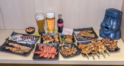 【台北捷運美食-國父紀念館居酒屋】柒息地 延吉店.每串19元起.營業到凌晨1點半宵夜好酒處
