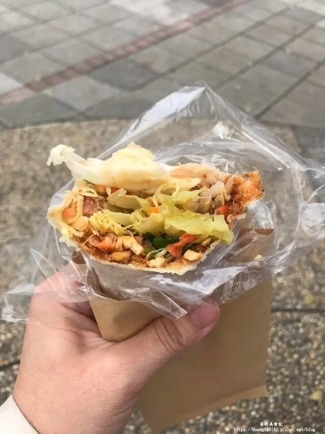 【台北大同區】永樂市場美食『林良號潤餅』潤餅皮Q彈,Goodle評論4.3顆星~