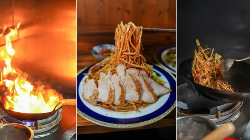 高雄美食｜街邊大火熱炒烏龍麵有夠香 加上特製辣椒超涮嘴/初見麵