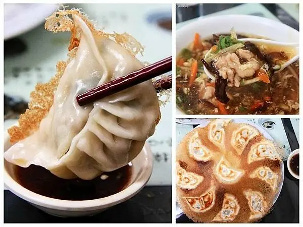 飽滿鮮甜薄脆酥香的冰花煎餃，還有濃郁好喝的酸辣湯