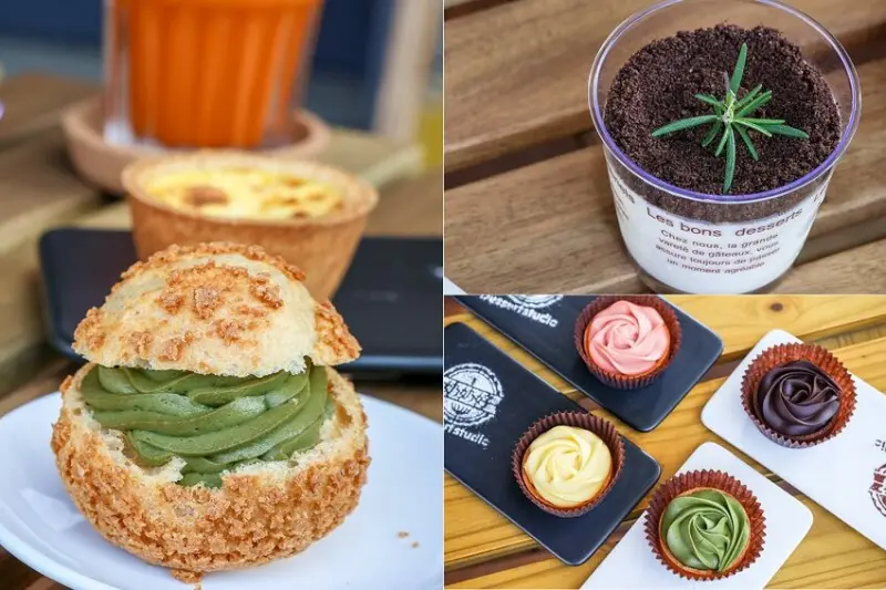 甜點百元有找！連花壇人都不知道，手工鮮奶酪竟然賣九年。假日限定想吃不一定有宇治抹茶泡芙，玫瑰塔吃的到四種口味