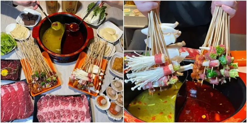 桃園金鼎蜀一蜀二串串火鍋！正統四川串串豪邁一把抓。麻辣鮮香道地風味一絕。不辣檸檬鍋冰淇淋.飲料無限暢飲(美食推薦菜單營業時間地址電話) - 跟著踢小米吃喝玩樂趣