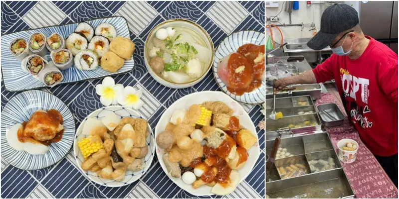 新竹嚴重被火吻也燒不滅意志力的感人故事。份量多雙醬搭配的美味城隍廟口甜不辣!