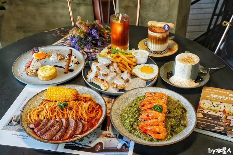 春三朝午：台中澎湃系早午餐推薦，身分證有321免費吃牛排，浮誇餐盤義大利麵吃到撐