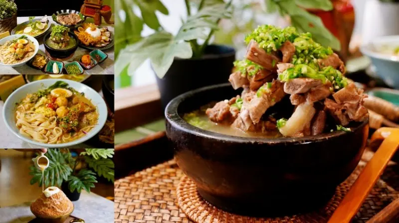 曼谷街頭人氣小吃！一個人也能享用火山排骨，黑湯豬肋排船麵有夠泰，還有送餐機器人