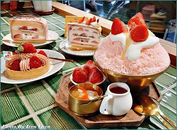 《桃園甜點冰品》季節限定/寵愛自己的日子就是要吃冰/草莓控不可錯失的少女草莓冰酥/草莓塔 /大湖草莓千層蛋糕/女朋友草莓蛋糕『好咖Thai』 Ivenの窩食在分享