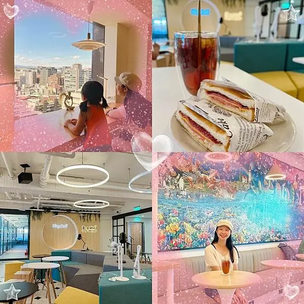 台北高空景觀餐廳【SkyCofi景觀咖啡】CP值超高99元就可以享用高空早餐/北歐風格燈光美氣氛佳/台北超Chill約會聖地 
