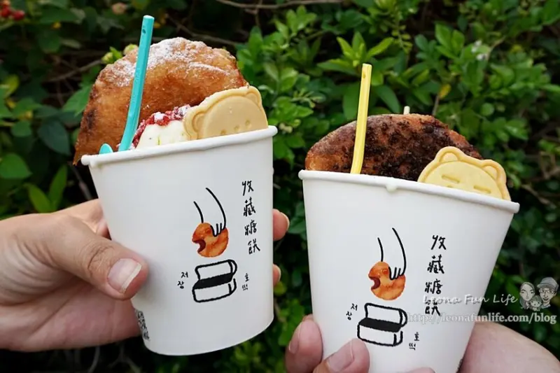 台南大東夜市超紅韓國糖餅台中一中街也吃得到喔!!搭配可愛造型餅乾超吸睛!收藏糖餅一中街美食|一中街甜點