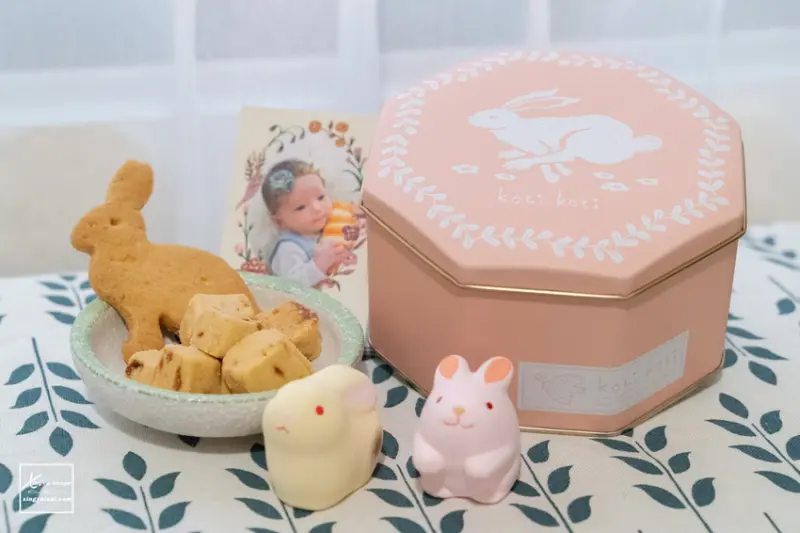 彌月餅乾｜一起走入可愛童話世界【koti koti 家家】微笑焦糖奶油方塊-小兔子 - 快門下的幸福