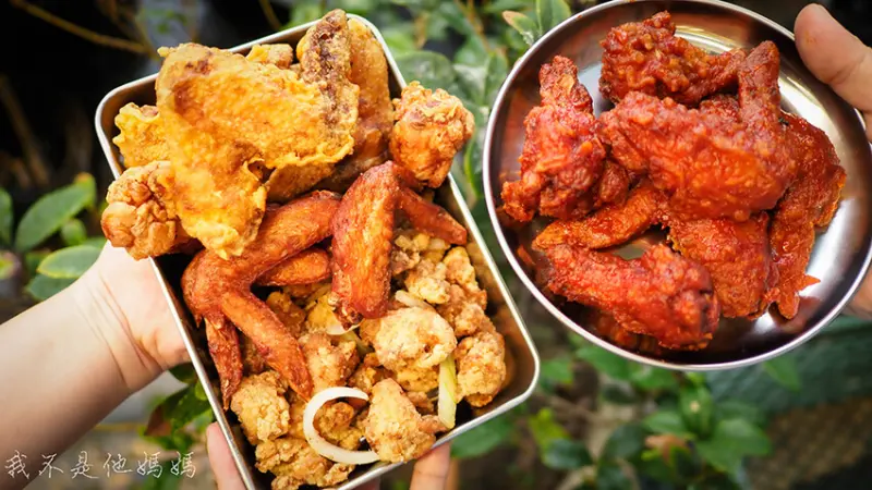 囂張吃翅中山林森店  中山區宵夜炸物 超強炸物  肉嫩多汁  外皮香酥  大推全家餐 韓流香辣雞翅  氣炸烤半雞吃到打飽嗝  免下車取餐服務