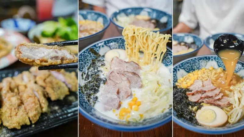 高雄美食｜CP值超高 台式拉麵一碗$70份量滿滿/叉燒肉超嫩好好吃/金之菊日式拉麵滷味