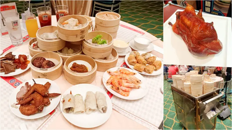 新開幕現場主廚片鴨Show，港點，熱菜，甜點任你吃到飽~