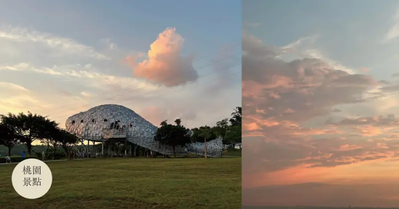 桃園景點 ｜ 虎頭山環保公園 桃園情侶約會 看夕陽 賞夜景 俯瞰桃園市區最佳視角