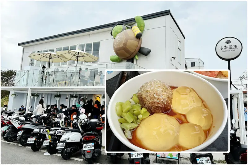 小琉球最夯必拍景點，全台最療癒的愛玉，限定海龜造型，太可愛讓人捨不得吃！