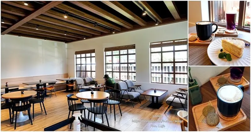 台中西屯新開庭園咖啡館|輕旅咖啡jaunt cafe-寬敞空間、舒適庭院造景，下午茶喝咖啡好去處|中科商圈