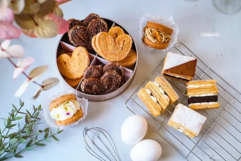 UniPie法式點心專賣店║台中隱藏版人氣甜點伴手禮，只賣手工蝴蝶酥、千層派、愛餡派，要預約才買的到，彌月