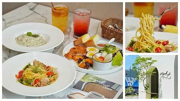 【台中西屯】kapah卡帕咖啡廳-中科義大利麵推薦，結合精油香氛的手做平價早午餐推薦，清新裝潢超適合情侶網美約會打卡拍照