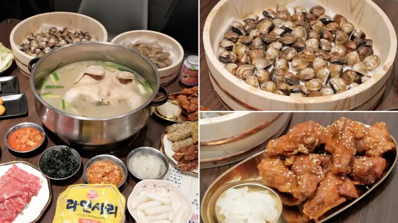 【新莊韓式料理】朋月栻-韓雞雞‧江原道-宗음식 ～澎湃蛤蜊鍋、蝦爆桶超浮誇必吃！新莊火鍋、新莊韓式餐廳推薦～