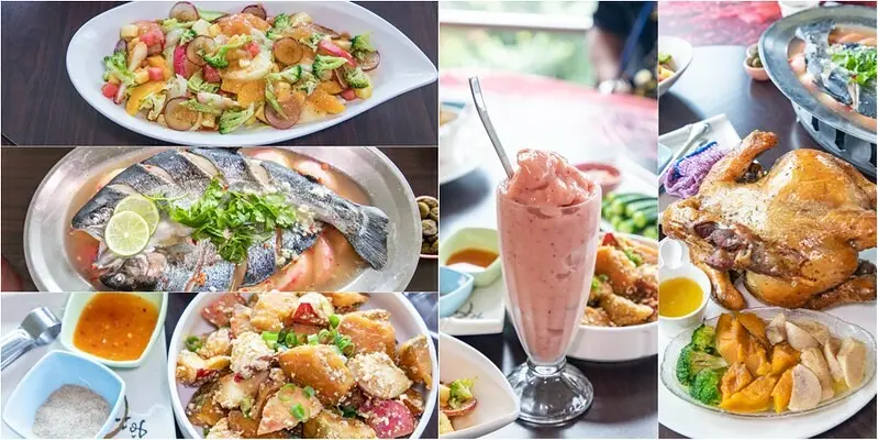 【桃園復興-巴陵美食】拉拉人嘉美食莊.拉拉山水蜜桃大餐.水蜜桃蒸鱒魚.金沙水蜜桃南瓜.黃金桶仔雞佐水蜜桃