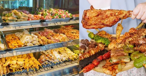 平價串燒19元起，獨門秘製醬料搭配椒鹽雙調味，現點現烤香噴噴