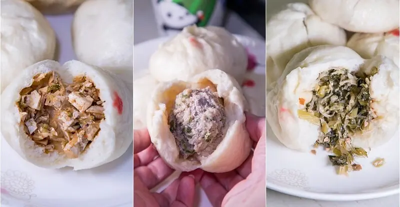 【新北中和-景平站美食】紅林包子舖.素辣豆干包.素雪菜包口齒留鮮.15元包子每日手工限量賣翻天