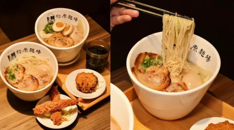 【台北美食】初原麵場 樹林保安店｜日式屋台風格拉麵專賣店，讓人停不下來的濃郁雞白湯頭!  - 肉依小姐吃什麼