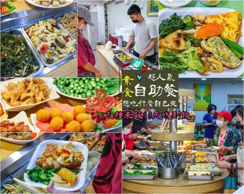 【板橋素食】山野居蔬食，10元主食吃到飽！捷運新埔站美食推薦