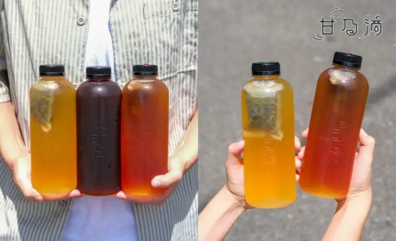 【台中美食】甘乃滴冷泡飲｜南部來的人氣創意手搖，感受淨水打造的純粹茶香味 ! - 肉依小姐吃什麼