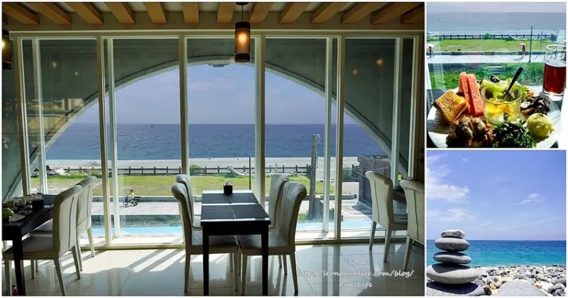 花蓮海景民宿|在床上躺著就能欣賞東海岸日出、搭配蔚藍海景吃早餐｜七星潭迎星會館