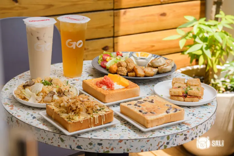 GOGOBUS 元氣巴士｜台中超人氣平價早午餐，楊枝甘露奶酥、大阪燒奶酥 新品上市