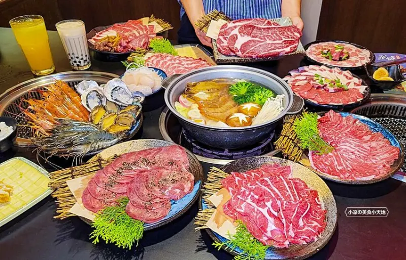 台中最狂老字號燒烤吃到飽║沒預約吃不到！澳洲和牛、鱘龍魚、生蠔干貝、日式料理、火鍋、哈根達斯超過150種食材，任你吃到飽！